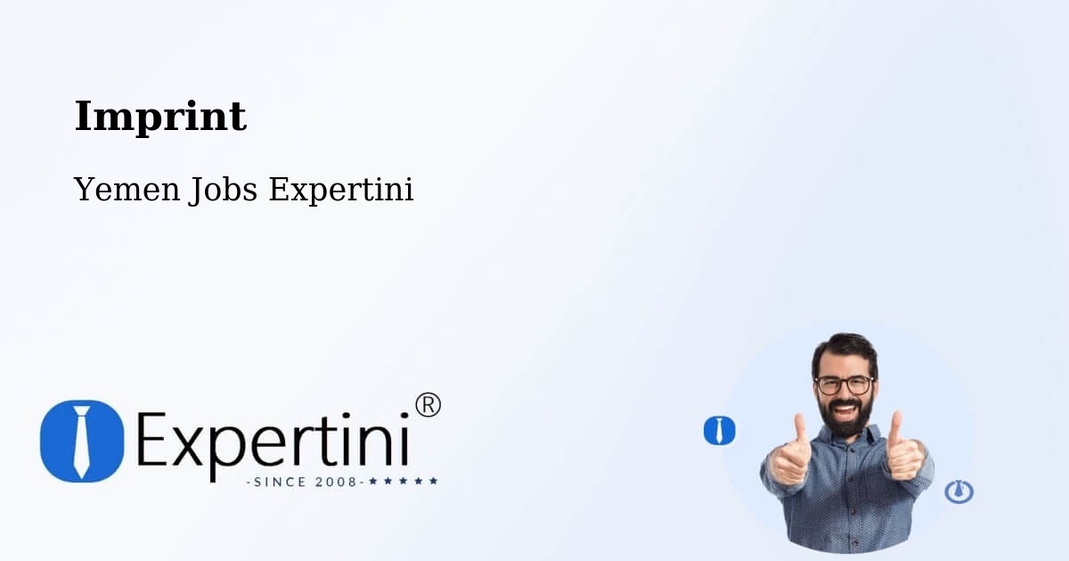 Imprint – Yemen - Yemen Jobs Expertini